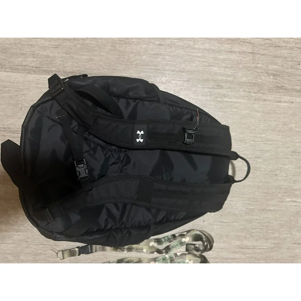 California Army National Guard Under Armour Hustle 5.0 Team Black Backpack NWT